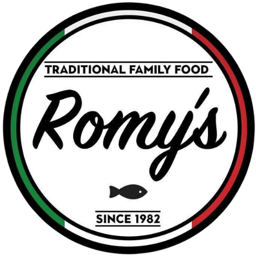 Romy's & Family Fish And Chips logo.